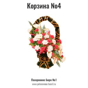 корзина цветов похороны